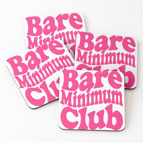 Item preview, Bare Minimum Club – Minimalist Funny Slogan designed and sold by TJprint.