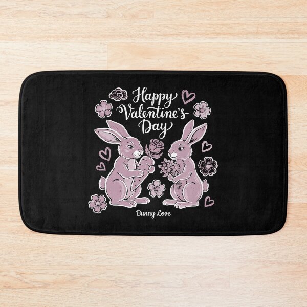 Item preview, Pink Bunnies Couple Carrot Rose Valentine Illustration designed and sold by zzz888.