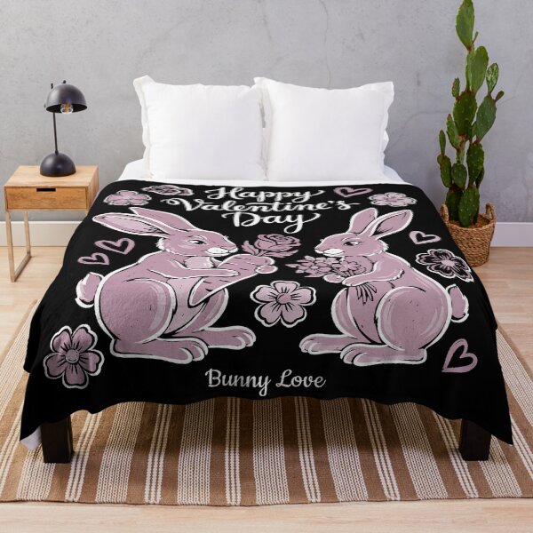 Item preview, Pink Bunnies Couple Carrot Rose Valentine Illustration designed and sold by zzz888.