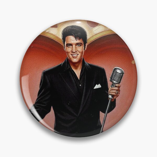 Item preview, Elvis Presley Valentine Art – "All Shook Up" Black Suit Oil Painting designed and sold by Art's Diner.