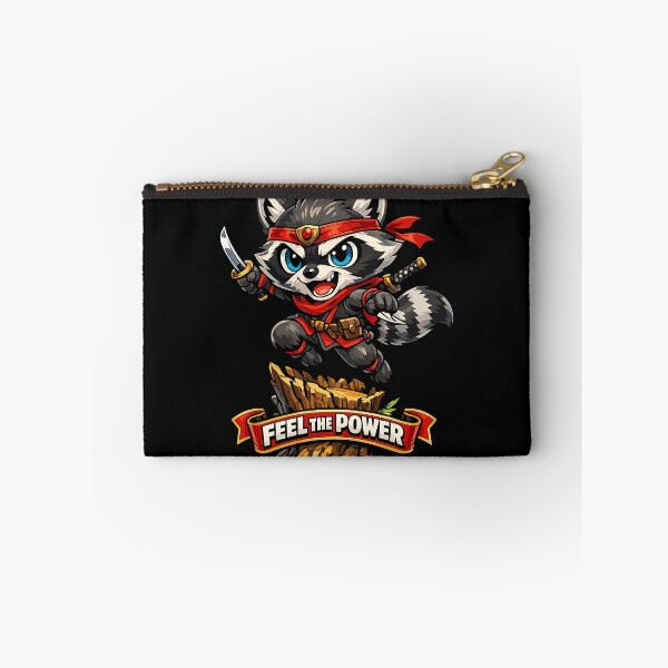 Item preview, Raccoon Warrior – “Feel the Power” | Cute Ninja Animal Design for T-Shirts & Gifts designed and sold by ArtStile.