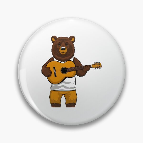 Item preview, school subject music A bear learning guitar at school designed and sold by Uglyandcute.
