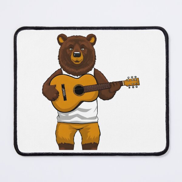 Item preview, school subject music A bear learning guitar at school designed and sold by Uglyandcute.