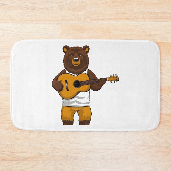 Item preview, school subject music A bear learning guitar at school designed and sold by Uglyandcute.