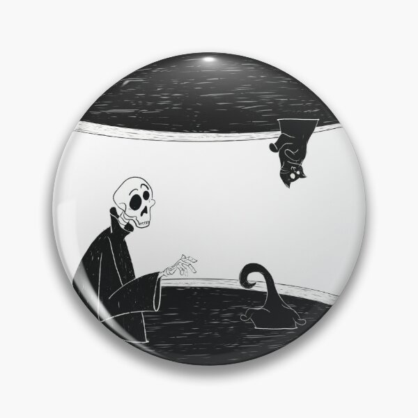 Item preview, UpsideDown Gothic Fun Illustration of Cat and Death designed and sold by Chiarad0.