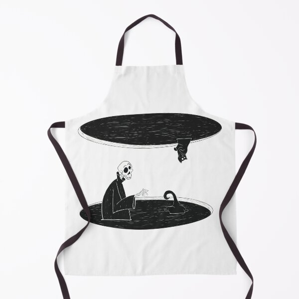Item preview, UpsideDown Gothic Fun Illustration of Cat and Death designed and sold by Chiarad0.