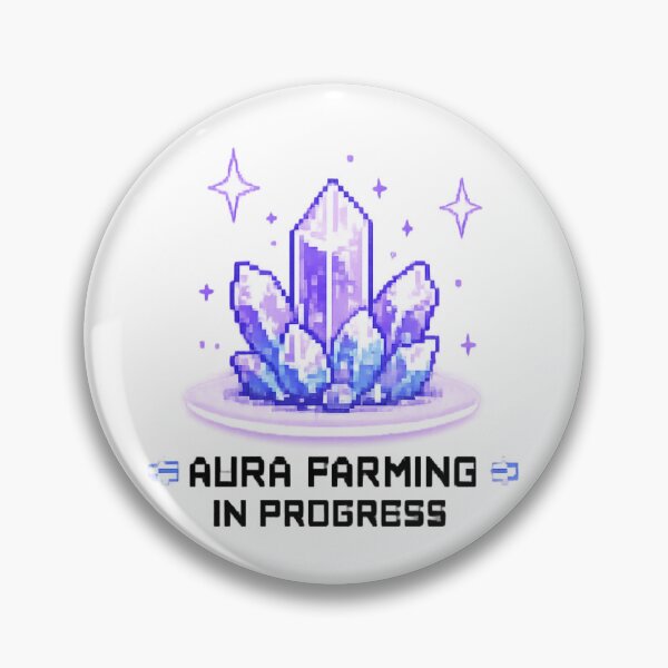Artikelvorschau, Aura Farming in Progress pixel art kristalle entworfen und verkauft von Zwuck.