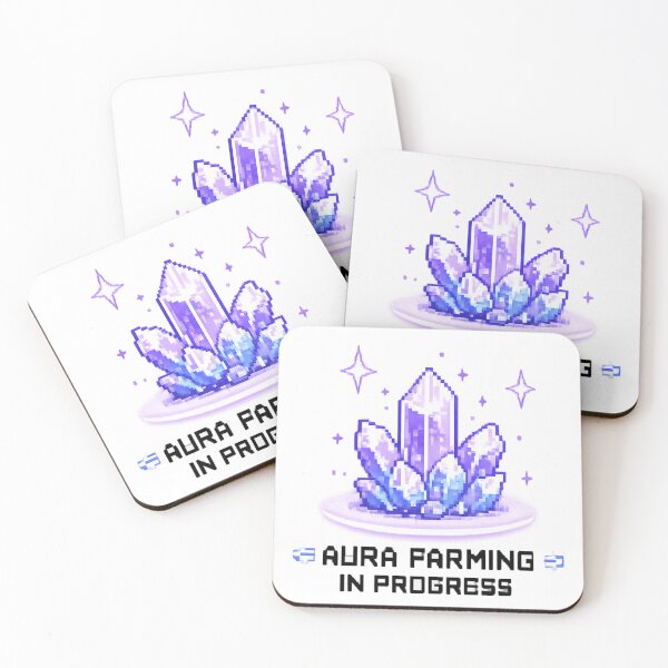 Artikelvorschau, Aura Farming in Progress pixel art kristalle entworfen und verkauft von Zwuck.