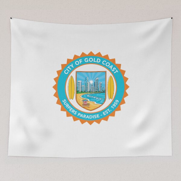 Item preview, Vintage Gold Coast Surfers Paradise Beach Emblem designed and sold by k3rstman1.
