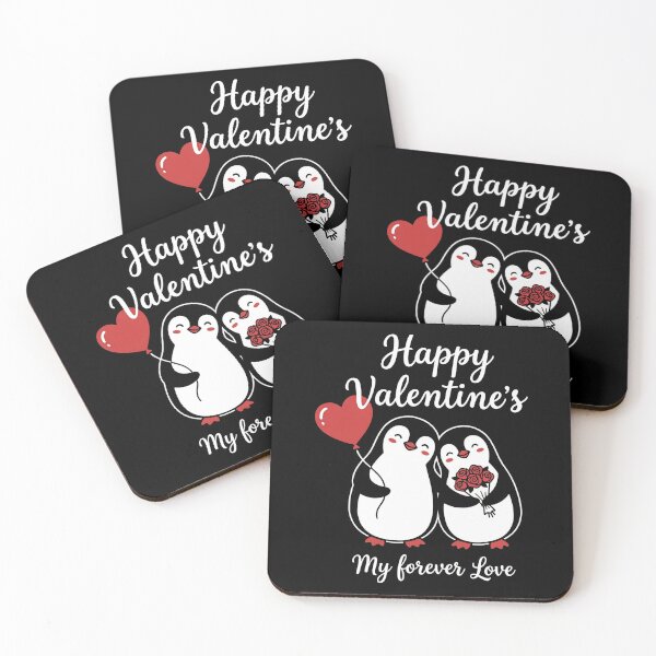 Item preview, Adorable Penguins Couple Heart Balloon Forever Love Art designed and sold by zzz888.