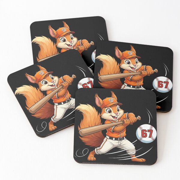 Item preview, Baseball Squirrel Hitting 67 Six Seven Tee designed and sold by LashondaGreen89.