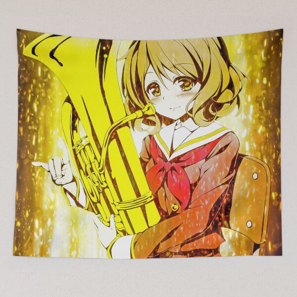 Item preview, Radiant Kumiko Oumae Sound Euphonium Anime Girl Golden Aura Harmony Scene designed and sold by Tokyonomad.