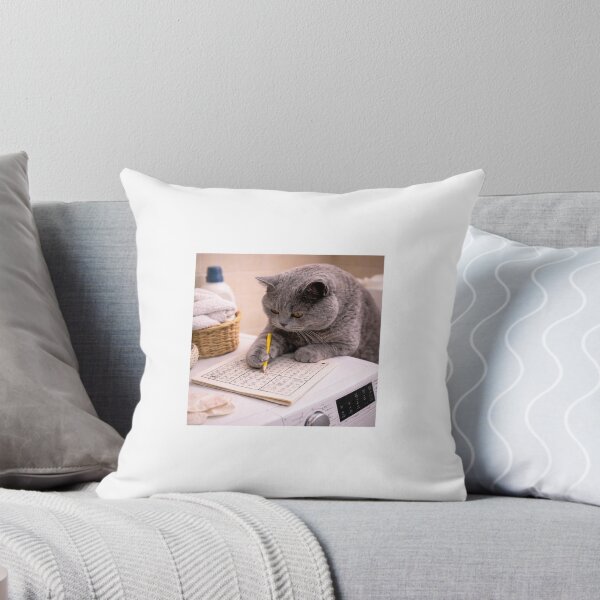 Item preview, Cat Solving Sudoku on a Washing Machine designed and sold by LovelyCatGalaxy.