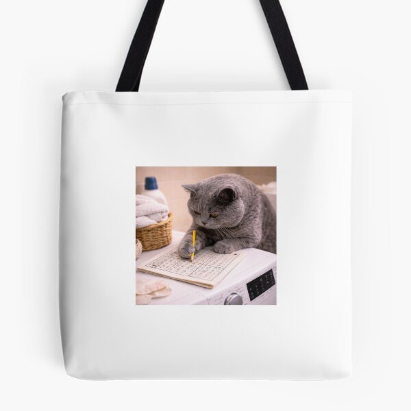 Item preview, Cat Solving Sudoku on a Washing Machine designed and sold by LovelyCatGalaxy.