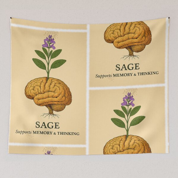 Item preview, Sage Wisdom: Memory in Bloom designed and sold by LuxuryApparels.