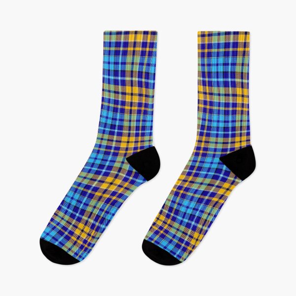 Item preview, Yellow and Blue Tartan Plaid On Blue Background  designed and sold by PatternTitan.