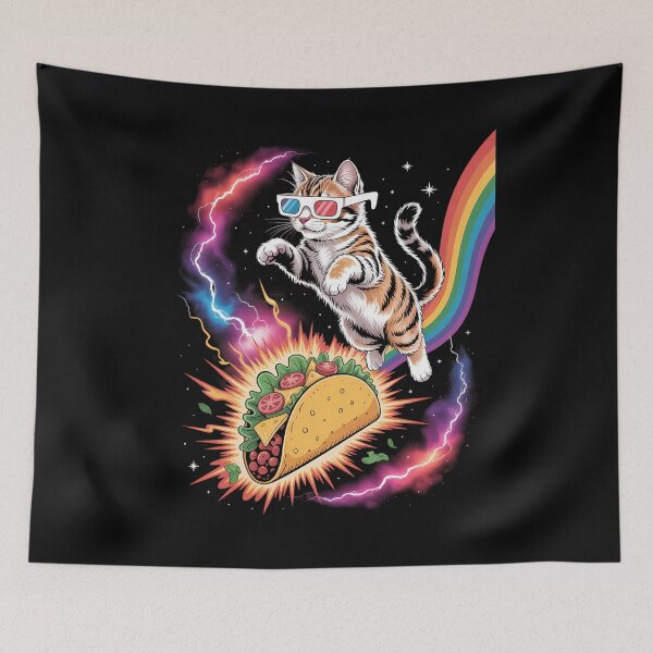 Item preview, Funny Cat Taco Kitten Rainbow Cat Meme designed and sold by comptorasunfia.