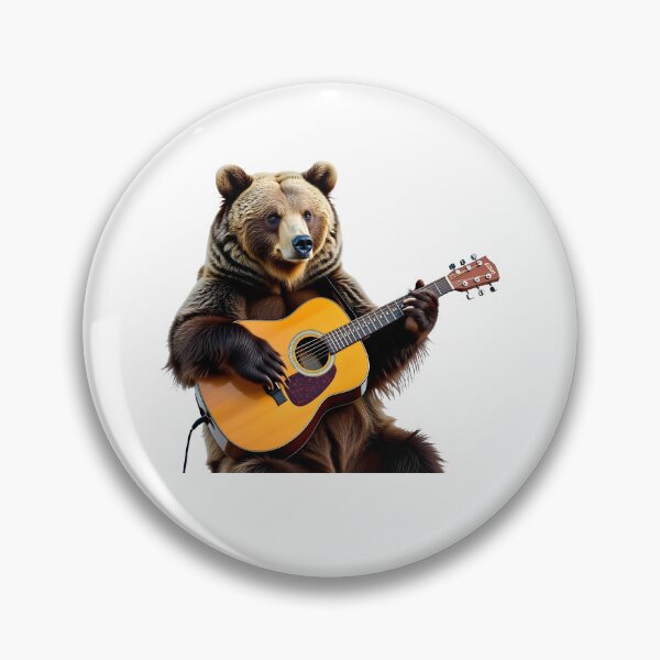 Item preview, school subject music A bear learning guitar at school designed and sold by Uglyandcute.