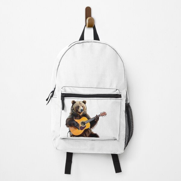 Item preview, school subject music A bear learning guitar at school designed and sold by Uglyandcute.