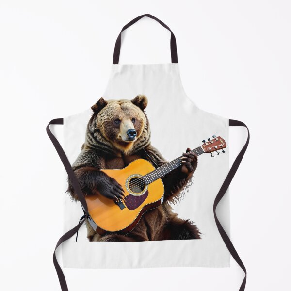 Item preview, school subject music A bear learning guitar at school designed and sold by Uglyandcute.
