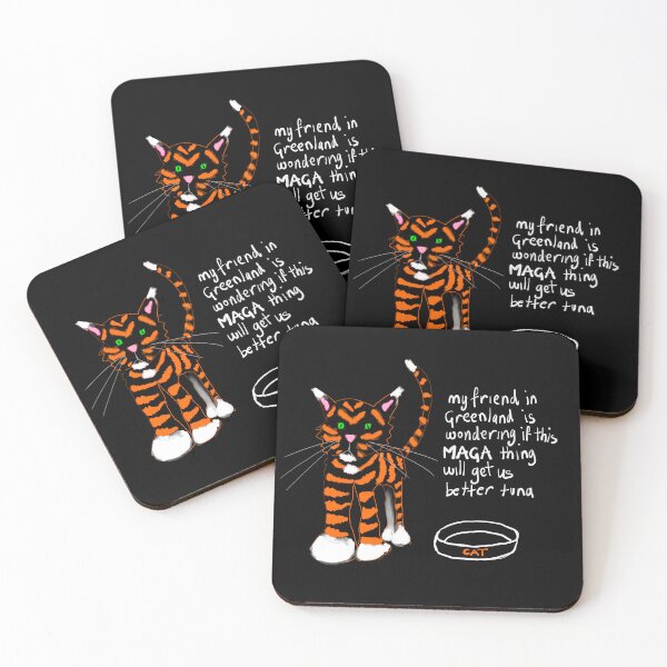 Greenland Tuna by POLIToCAT  Coasters (Set of 4)