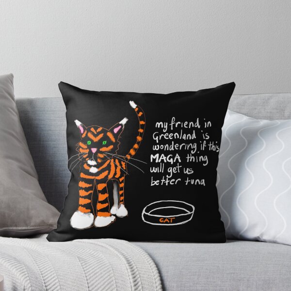 Greenland Tuna by POLIToCAT  Throw Pillow