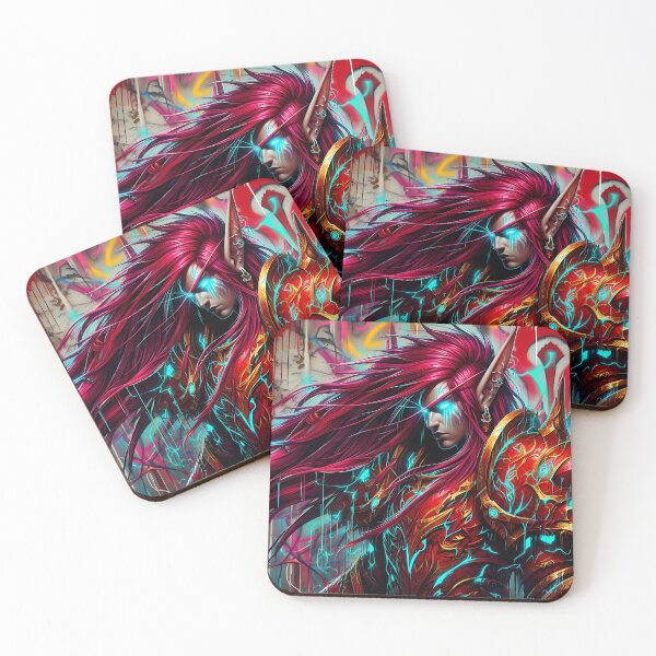 Item preview, Blood Elf Warrior | Horde Pride Street Art designed and sold by TattooDrive.