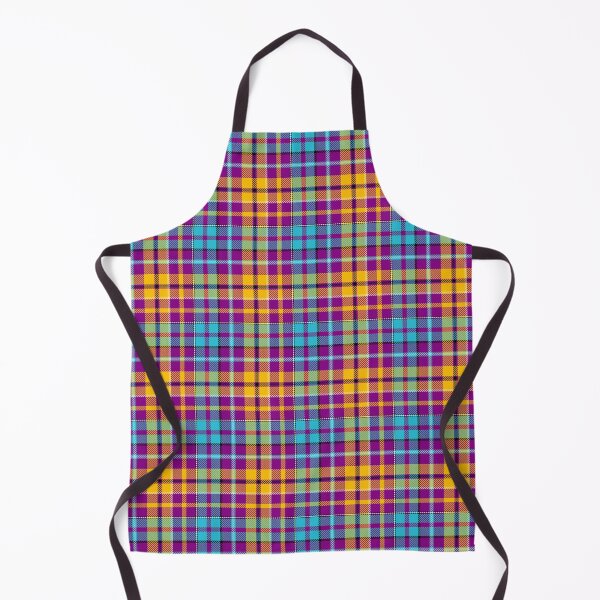 Item preview, Yellow and Blue Tartan Plaid On Purple Background designed and sold by PatternTitan.