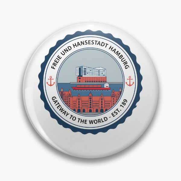 Item preview, Hamburg Germany Port City Travel Emblem designed and sold by k3rstman1.
