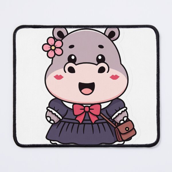 Item preview, Hippo in Frock designed and sold by WildFrame Design.