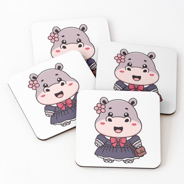 Item preview, Hippo in Frock designed and sold by WildFrame Design.