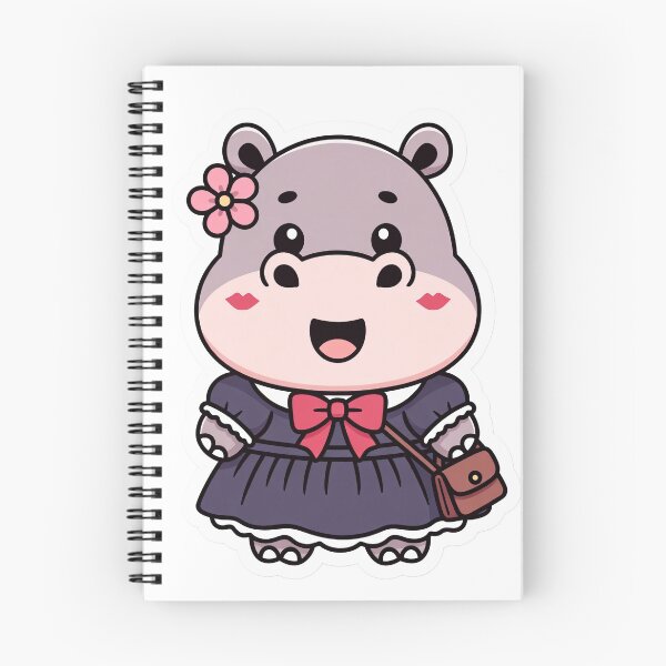 Item preview, Hippo in Frock designed and sold by WildFrame Design.