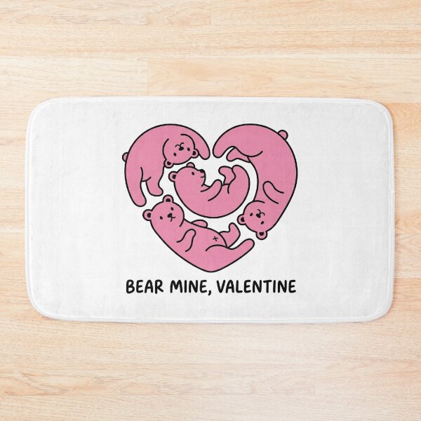 Item preview, Adorable Pink Bears Heart Shape Bear Mine Pun Illustration designed and sold by zzz888.