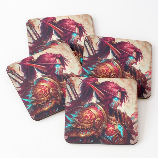 Item preview, Crimson Sin’dorei | Elven Knight portrait designed and sold by TattooDrive.