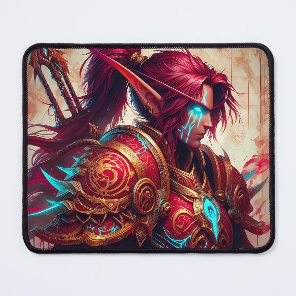 Item preview, Crimson Sin’dorei | Elven Knight portrait designed and sold by TattooDrive.