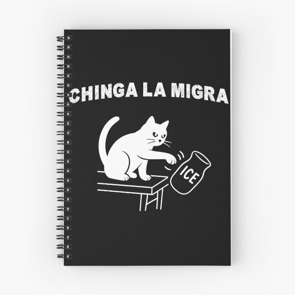 Item preview, Pro Immigrant Cat Activism T-Shirt – Chinga La Migra Political Graphic Tee designed and sold by maitivi.