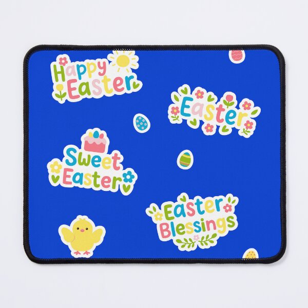 Item preview, Happy easter sticker clipart set with chick eggs designed and sold by Artchyzh.