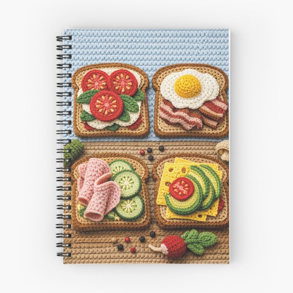 Item preview, Cute Amigurumi Breakfast Toasts – Crocheted Food Design designed and sold by Mauswohn.