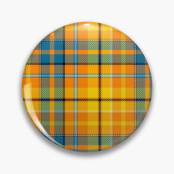 Item preview, Yellow and Blue Tartan Plaid On Orange Background  designed and sold by PatternTitan.