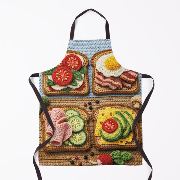 Item preview, Cute Amigurumi Breakfast Toasts – Crocheted Food Design designed and sold by Mauswohn.