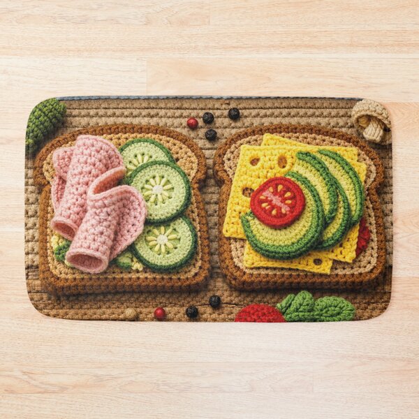 Item preview, Cute Amigurumi Breakfast Toasts – Crocheted Food Design designed and sold by Mauswohn.