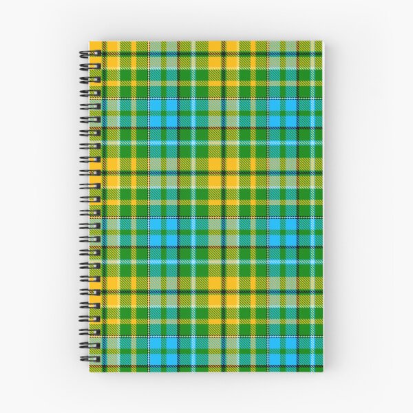 Item preview, Yellow and Blue Tartan Plaid On Green Background  designed and sold by PatternTitan.