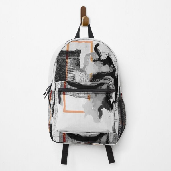 Item preview, Fragmented Identity | Abstract Black & White Portrait | Contemporary Mixed Media Art designed and sold by Grind107.