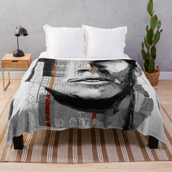 Item preview, Fragmented Identity | Abstract Black & White Portrait | Contemporary Mixed Media Art designed and sold by Grind107.