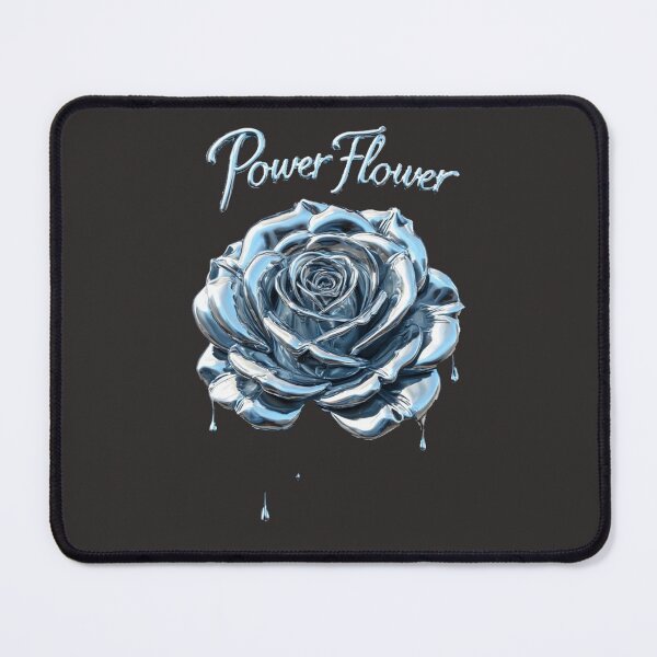 Item preview, Liquid Chrome Power Flower - Industrial Rose Edition designed and sold by Shift-Bloom.