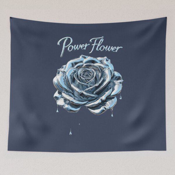 Item preview, Liquid Chrome Power Flower - Industrial Rose Edition designed and sold by Shift-Bloom.