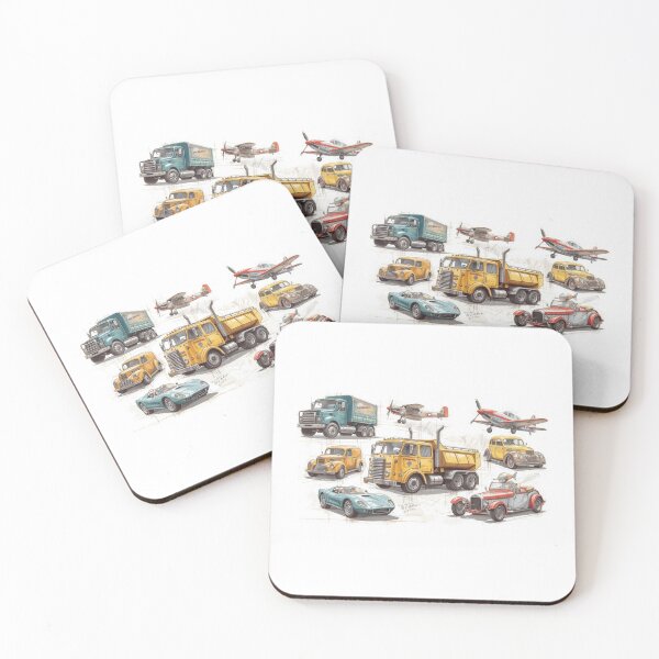 Item preview, Collection of Mid Century Vehicle Sketches designed and sold by khdooja93.