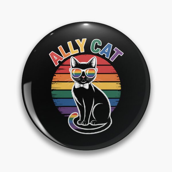 Item preview, Gay Pride Month Ally Cat Funny LGBTQ Rainbow designed and sold by sterabamineh.
