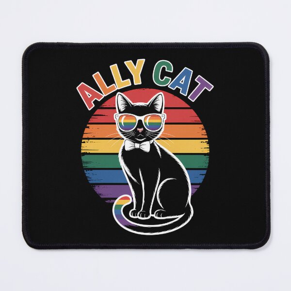 Item preview, Gay Pride Month Ally Cat Funny LGBTQ Rainbow designed and sold by sterabamineh.