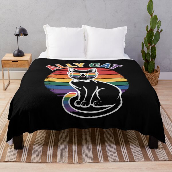 Item preview, Gay Pride Month Ally Cat Funny LGBTQ Rainbow designed and sold by sterabamineh.